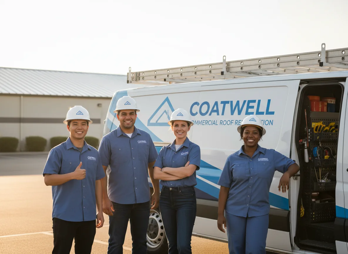 Commercial roof coating company in Darien, WI