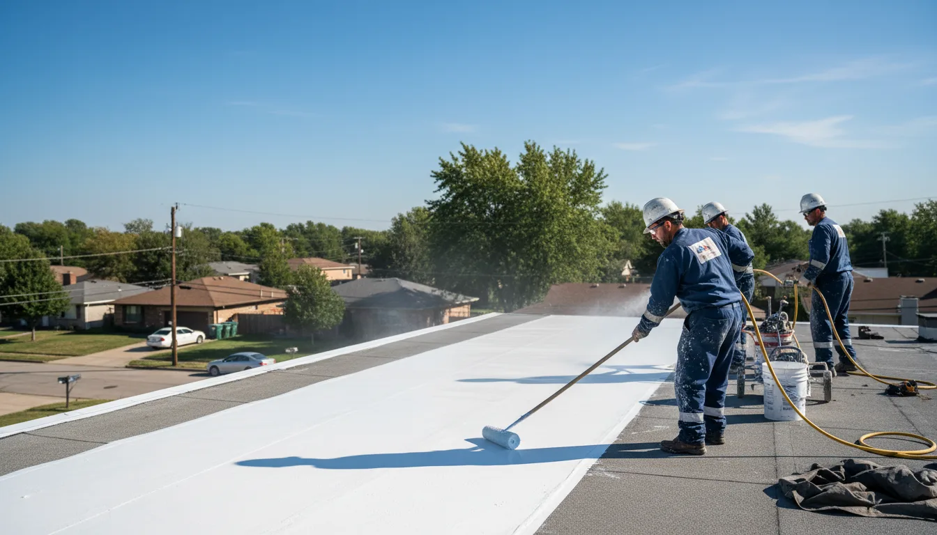 Commercial roof coating in Darien, WI near me